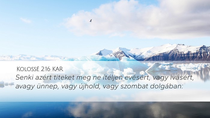 Kolossé 2:16 KAR Bible Verse Image