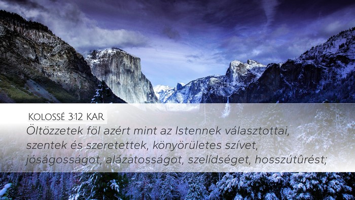 Kolossé 3:12 KAR Bible Verse Image