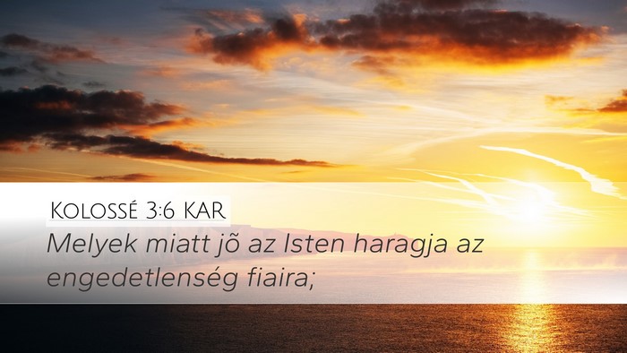 Kolossé 3:6 KAR Bible Verse Image