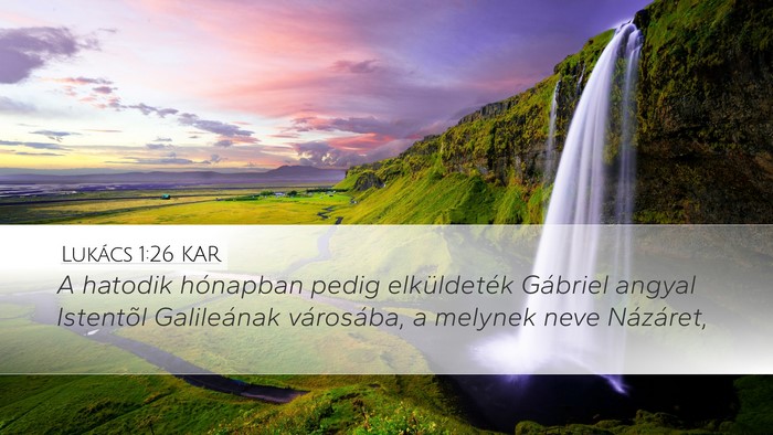Lukács 1:26 KAR Bible Verse Image