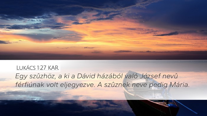 Lukács 1:27 KAR Bible Verse Image