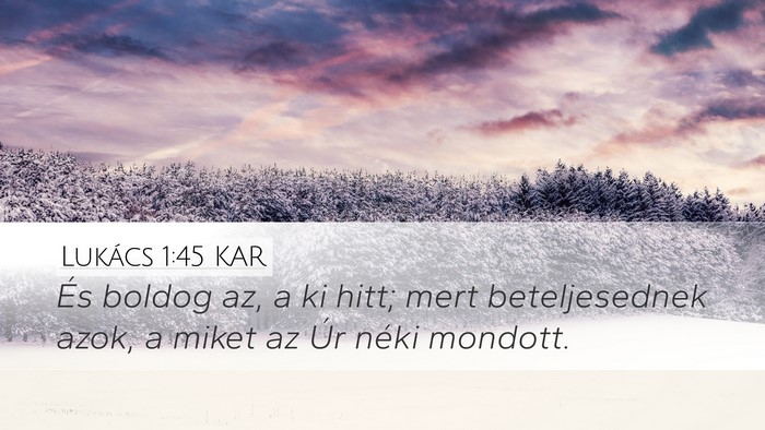 Lukács 1:45 KAR Bible Verse Image