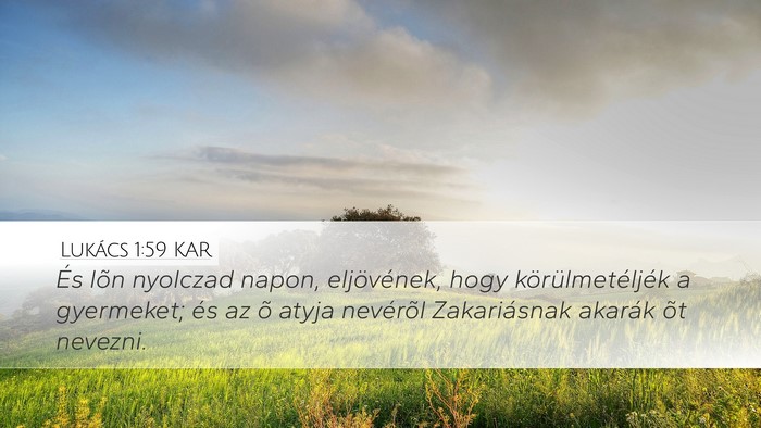 Lukács 1:59 KAR Bible Verse Image