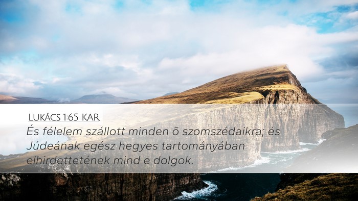 Lukács 1:65 KAR Bible Verse Image
