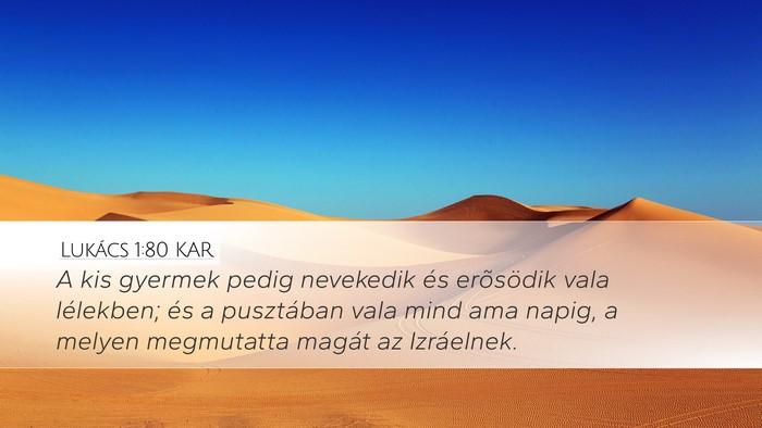 Lukács 1:80 KAR Bible Verse Image