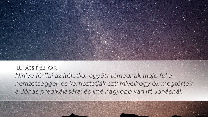 Lukács 11:32 KAR Bible Verse Image