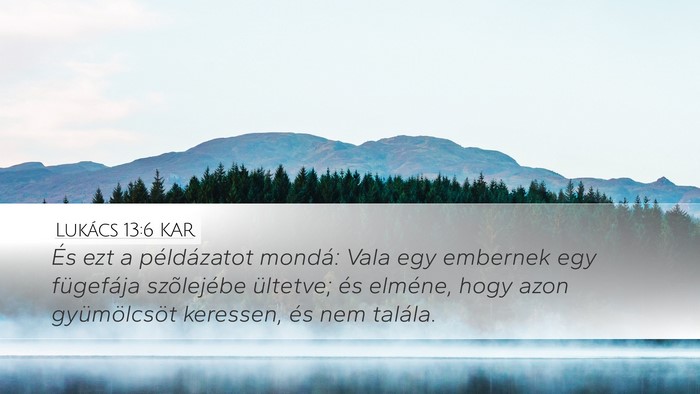 Lukács 13:6 KAR Bible Verse Image