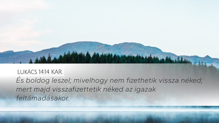Lukács 14:14 KAR Bible Verse Image