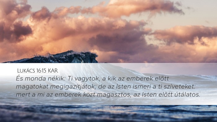 Lukács 16:15 KAR Bible Verse Image