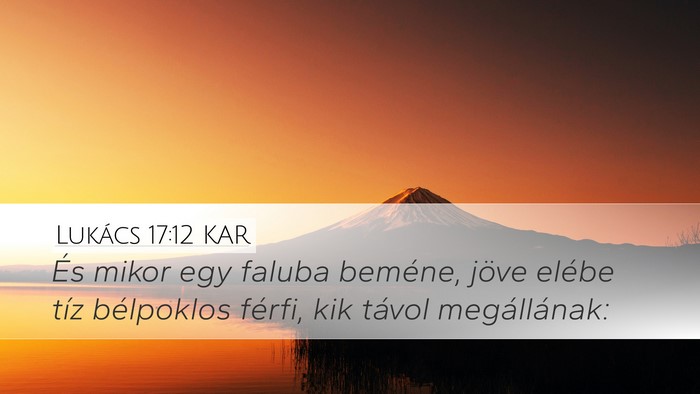 Lukács 17:12 KAR Bible Verse Image