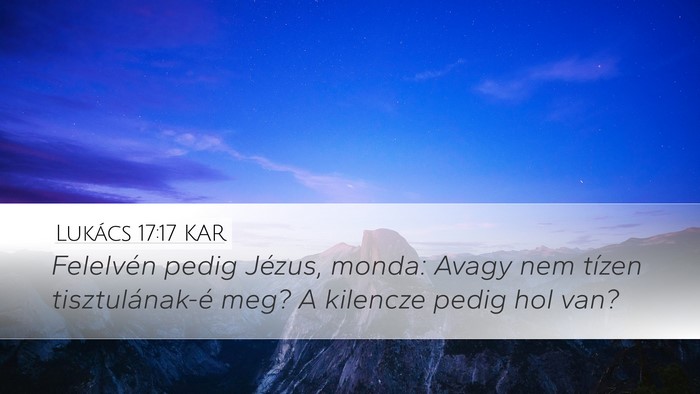 Lukács 17:17 KAR Bible Verse Image
