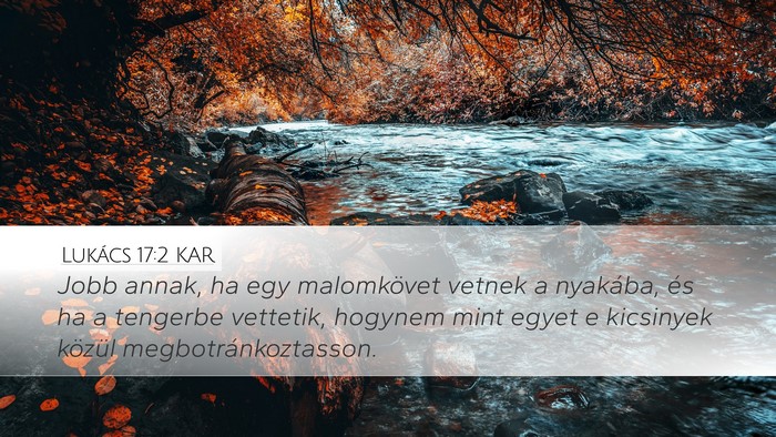 Lukács 17:2 KAR Bible Verse Image