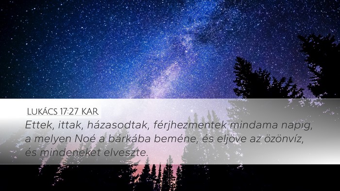Lukács 17:27 KAR Bible Verse Image