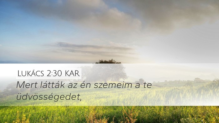 Lukács 2:30 KAR Bible Verse Image