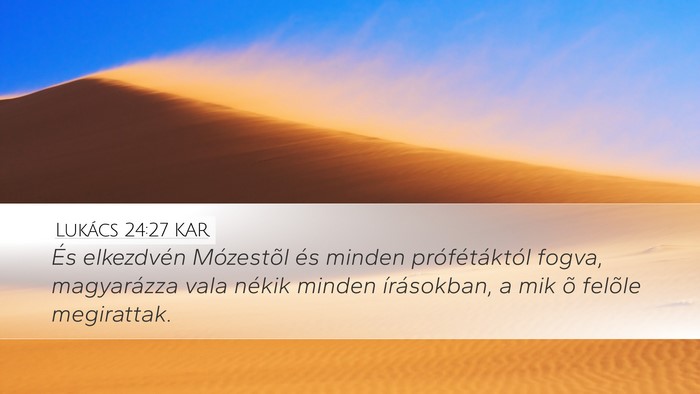 Lukács 24:27 KAR Bible Verse Image