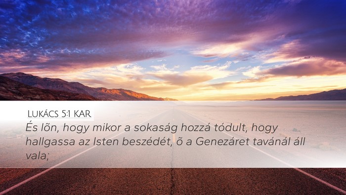 Lukács 5:1 KAR Bible Verse Image