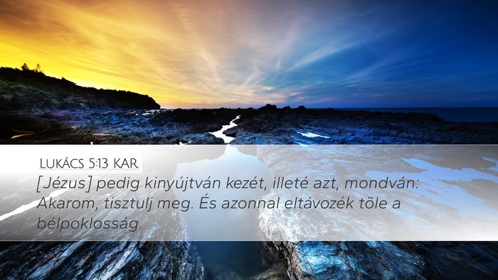Lukács 5:13 KAR Bible Verse Image