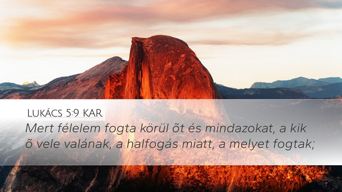 Lukács 5:9 KAR Bible Verse Image