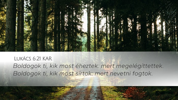 Lukács 6:21 KAR Bible Verse Image