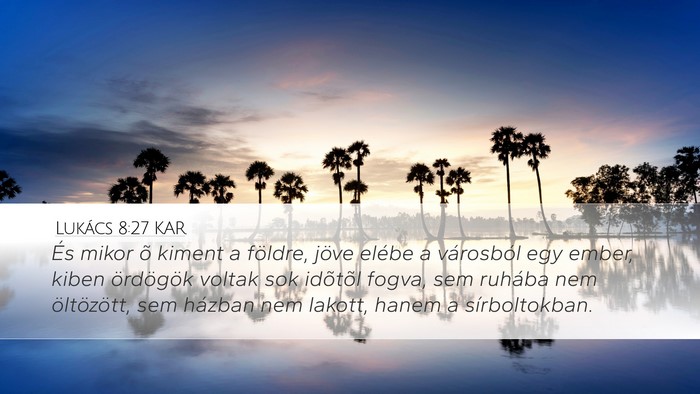 Lukács 8:27 KAR Bible Verse Image