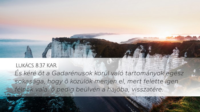 Lukács 8:37 KAR Bible Verse Image