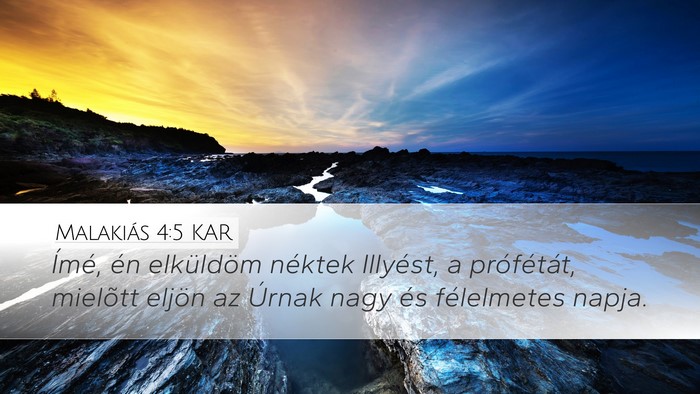 Malakiás 4:5 KAR Bible Verse Image