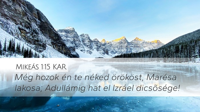Mikeás 1:15 KAR Bible Verse Image