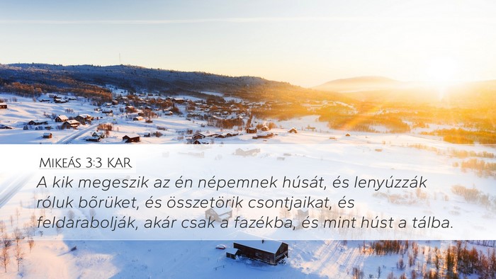 Mikeás 3:3 KAR Bible Verse Image
