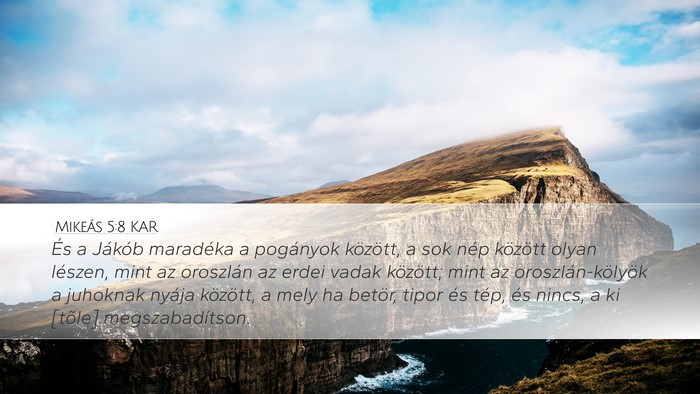 Mikeás 5:8 KAR Bible Verse Image