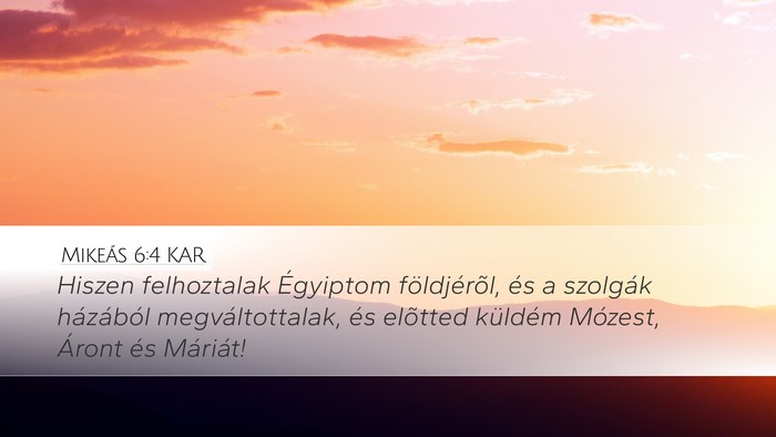 Mikeás 6:4 KAR Bible Verse Image