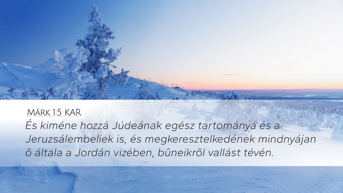 Márk 1:5 KAR Bible Verse Image