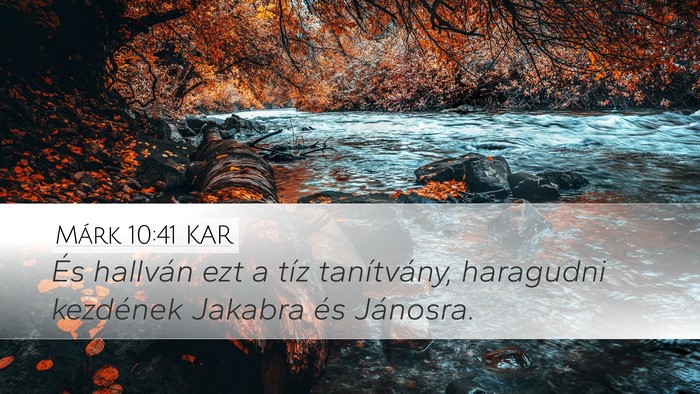 Márk 10:41 KAR Bible Verse Image