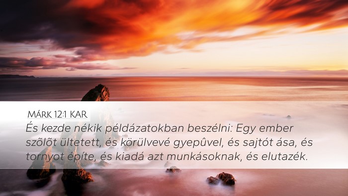 Márk 12:1 KAR Bible Verse Image