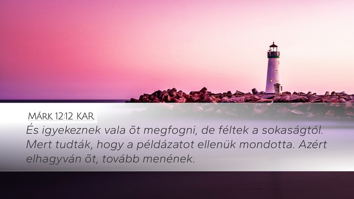 Márk 12:12 KAR Bible Verse Image