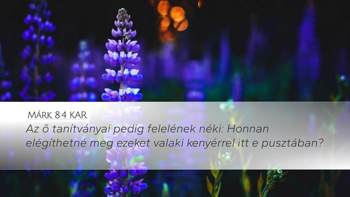 Márk 8:4 KAR Bible Verse Image