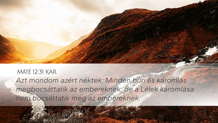 Máté 12:31 KAR Bible Verse Image
