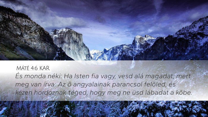 Máté 4:6 KAR Bible Verse Image