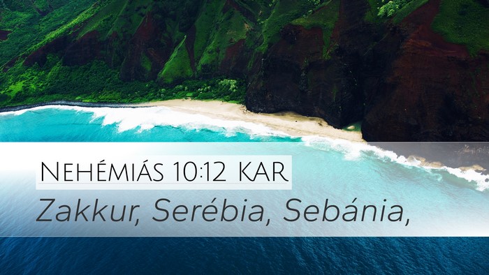 Nehémiás 10:12 KAR Bible Verse Image