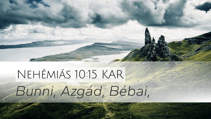 Nehémiás 10:15 KAR Bible Verse Image