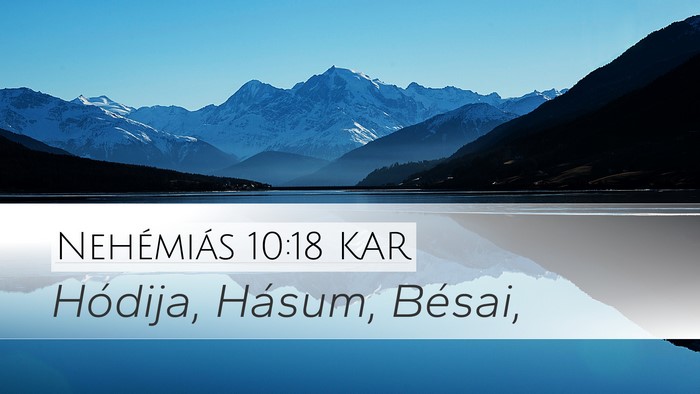 Nehémiás 10:18 KAR Bible Verse Image