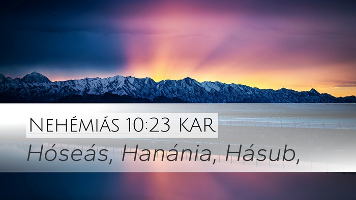 Nehémiás 10:23 KAR Bible Verse Image