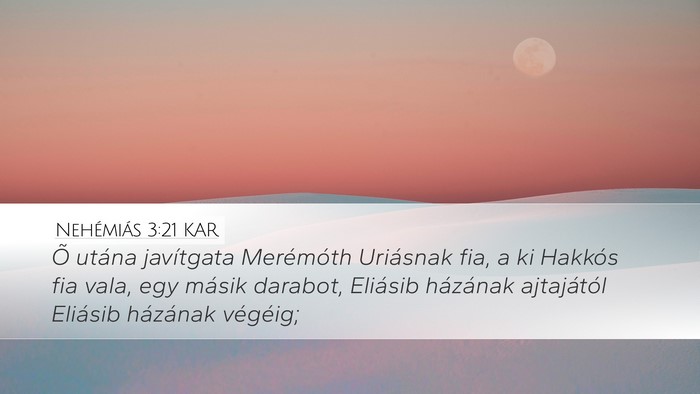 Nehémiás 3:21 KAR Bible Verse Image