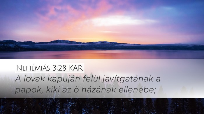 Nehémiás 3:28 KAR Bible Verse Image