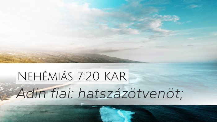 Nehémiás 7:20 KAR Bible Verse Image