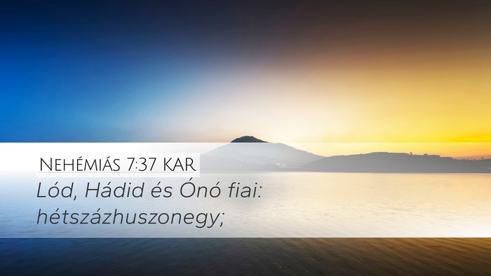 Nehémiás 7:37 KAR Bible Verse Image