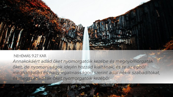 Nehémiás 9:27 KAR Bible Verse Image