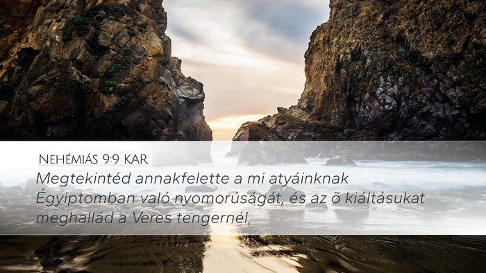 Nehémiás 9:9 KAR Bible Verse Image