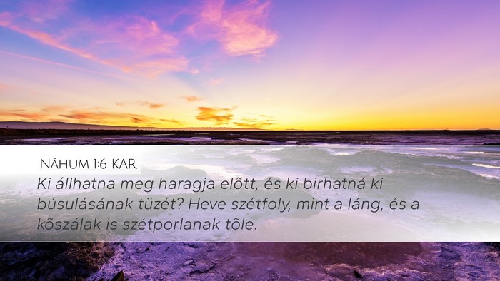 Náhum 1:6 KAR Bible Verse Image