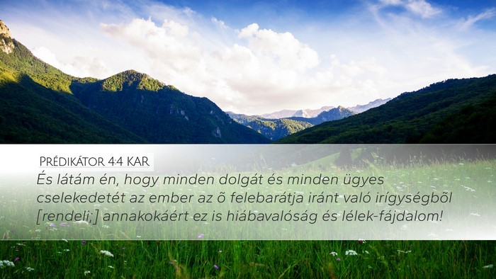 Prédikátor 4:4 KAR Bible Verse Image