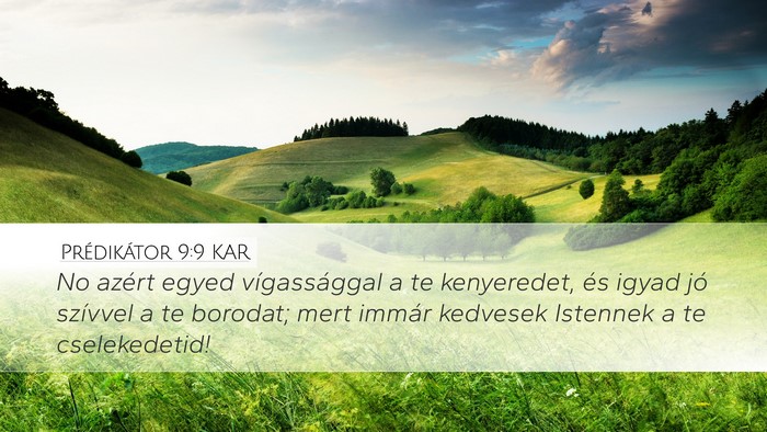 Prédikátor 9:9 KAR Bible Verse Image